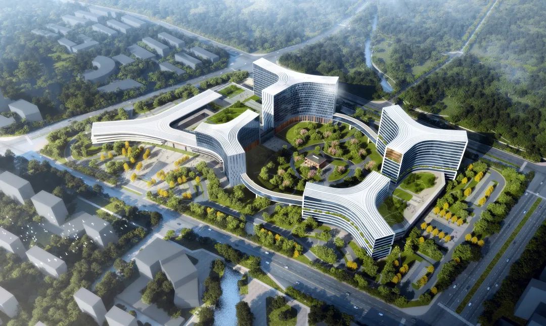 中建八局承建的绍兴市柯桥未来医学中心（浙大二院柯桥院区）项目开工 